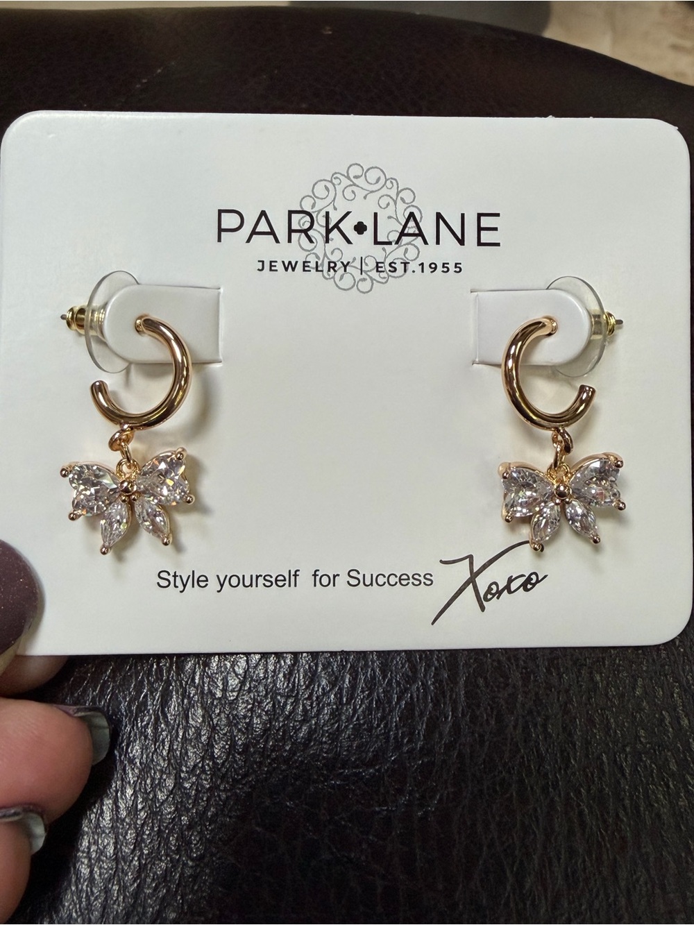 Park Lane Crystal Butterfly Drops